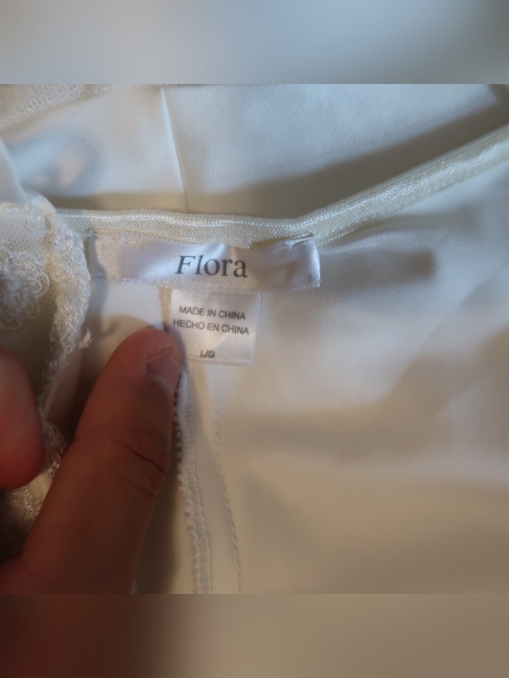 FLORA LACE SLIP DRESS - Picture 7 of 7